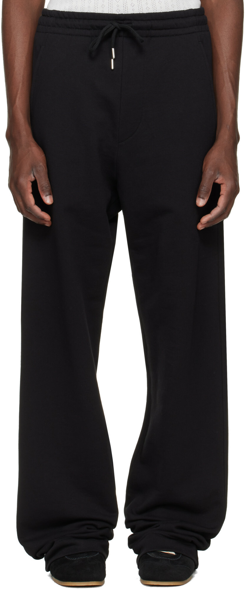 Dries Van Noten Black Cotton Sweatpants