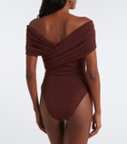 SIR Off-shoulder mesh bodysuit