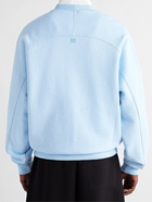 AMI PARIS - Logo-Appliquéd Cotton-Jersey Sweatshirt - Blue