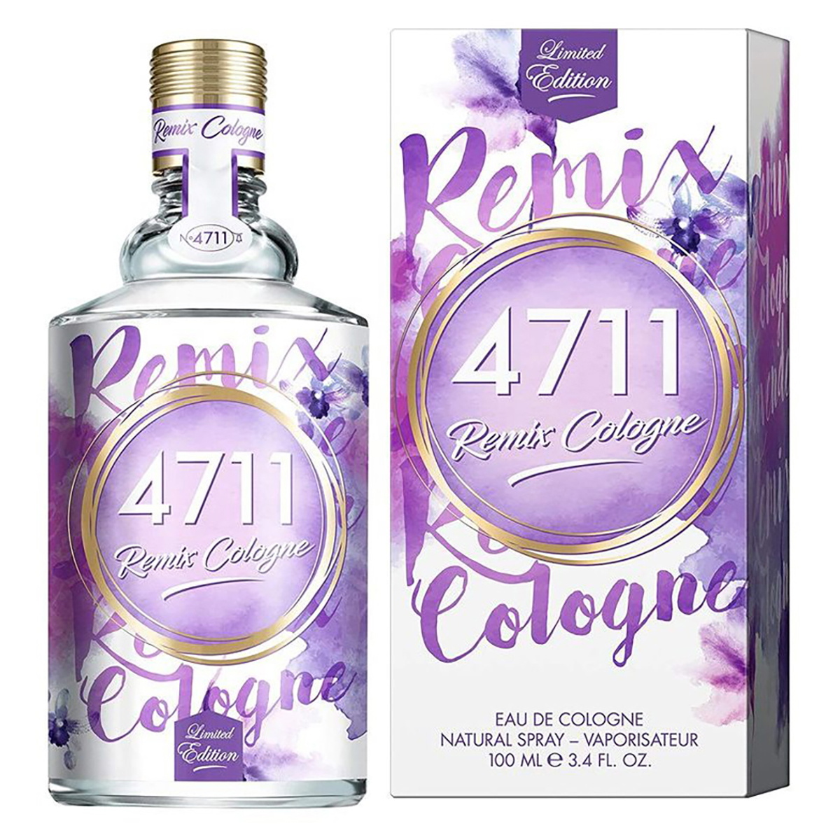 4711 Unisex Remix Lavender EDC Spray 3.4 oz Fragrances 4011700747573