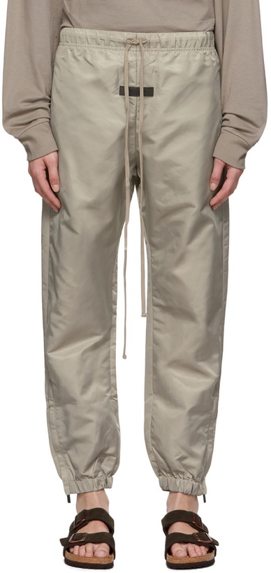 Photo: Essentials Taupe Nylon Track Pants