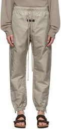 Essentials Taupe Nylon Track Pants