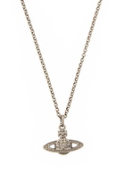 Vivienne Westwood Mini Bas Relief orb Necklace - Dark Grey - One Size