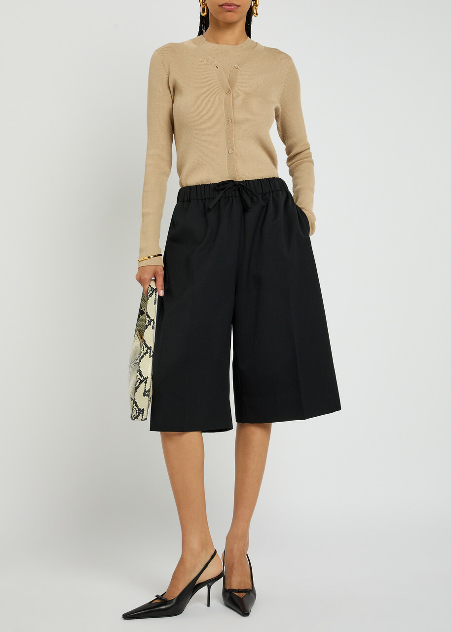 Day Birger ET Mikkelsen Briggs Ribbed Cotton-blend Cardigan Beige