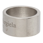 Maison Margiela Silver Wide Logo Ring