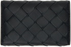 Bottega Veneta Black Leather Key Case