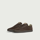 Stepney Workers Club Men's Surma Suede Sneaker in Dark Brown