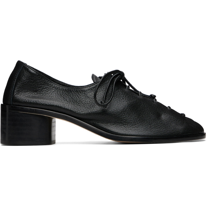 Photo: HEREU Black Plegada Heeled Heels