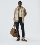 Dunhill Plaid cashmere scarf