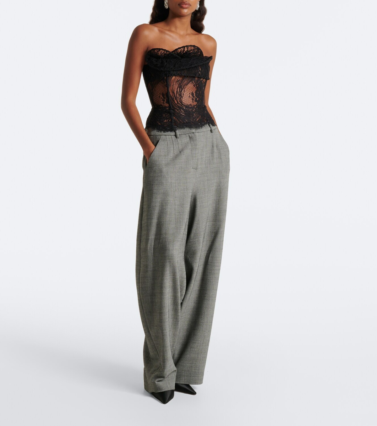 Magda Butrym Draped lace corset