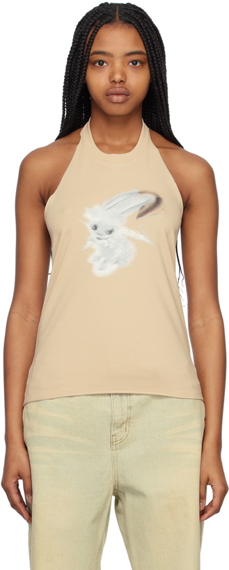 Photo: We11done Beige Halter Tank Top