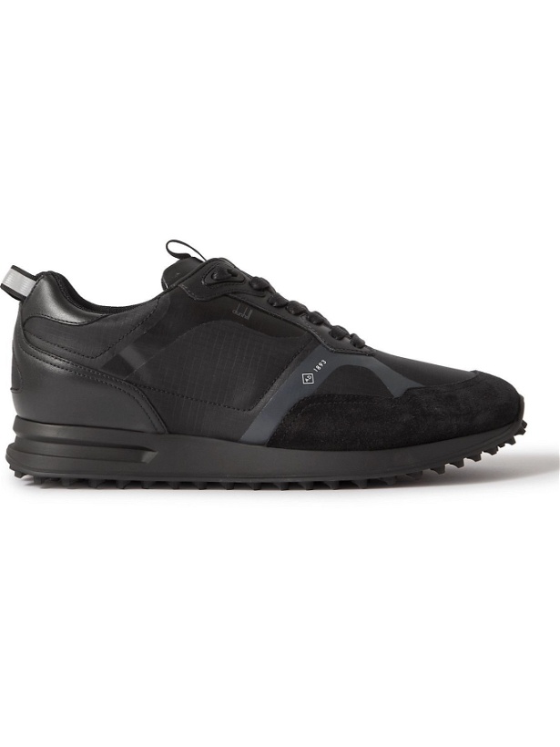 Photo: DUNHILL - Radial 2.0 Leather and Suede-Trimmed Ripstop Sneakers - Black