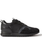 DUNHILL - Radial 2.0 Leather and Suede-Trimmed Ripstop Sneakers - Black