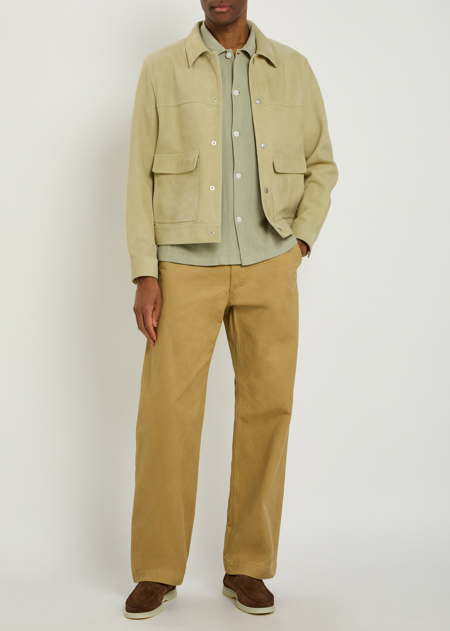 Frame Suede Jacket Light Green