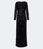 Oscar de la Renta Sequined gown