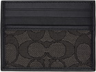 Coach 1941 Black Signature Jacquard Card Holder