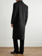 Nili Lotan - Bennett Double-Breasted Brushed-Wool Coat - Black