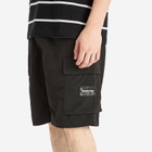 Men's AAPE Now Loose Fit Cargo Shorts in Black