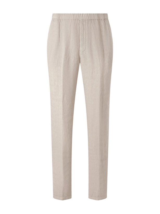 Photo: Boglioli - Tapered Linen Trousers - Neutrals