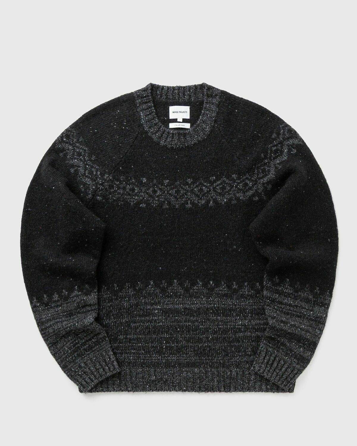 Norse Projects Ulf Fairisle Sweater Grey Mens Pullover