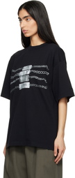 Alexander Wang Black Oversized Graphic T-shirt