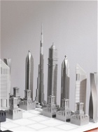 Skyline Chess - Dubai Stainless Steel and Marble Chess Set