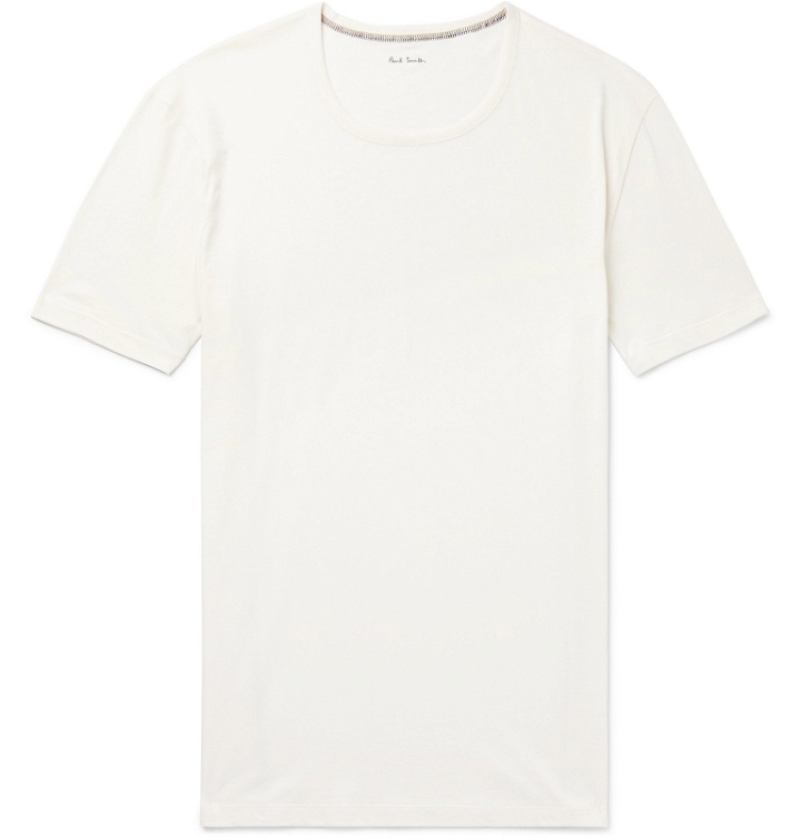 Photo: Paul Smith - Cotton-Jersey T-Shirt - Neutrals