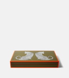 Jonathan Adler Leopard lacquered backgammon set