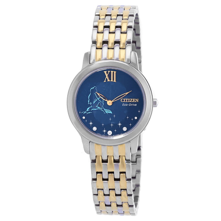 Photo: Citizen Ariel Diamond Disney Princess Blue Dial Ladies Watch EX1499-50W