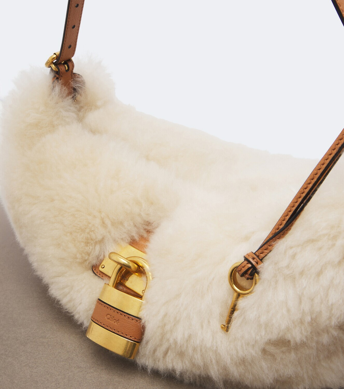 Chloé Paddington shearling shoulder bag