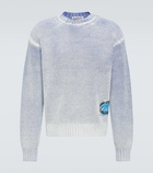 Acne Studios Appliqué cotton-blend sweater