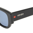 Kenzo Eyewear Men's Kenzo KZ40185U Sunglasses in Shiny Black/Blue 