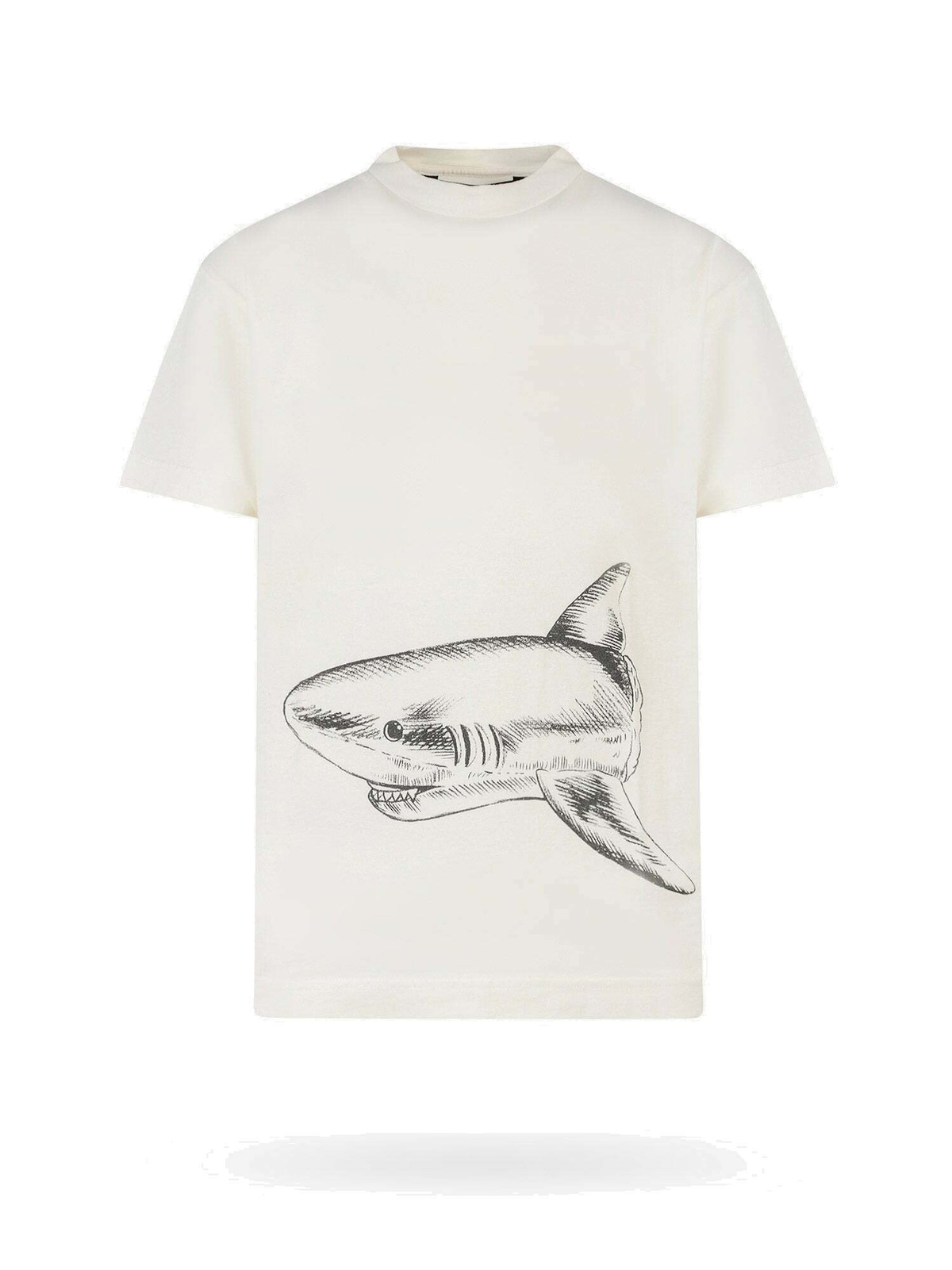 Palm Angels Beige Cotton T-Shirt