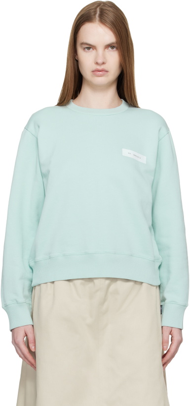 Photo: MM6 Maison Margiela Blue Cotton Sweatshirt