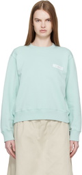 MM6 Maison Margiela Blue Cotton Sweatshirt