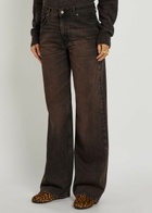 Haikure Korea Straight-leg Jeans Brown