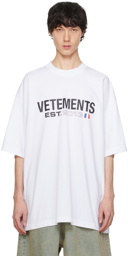 VETEMENTS White Flag T-Shirt