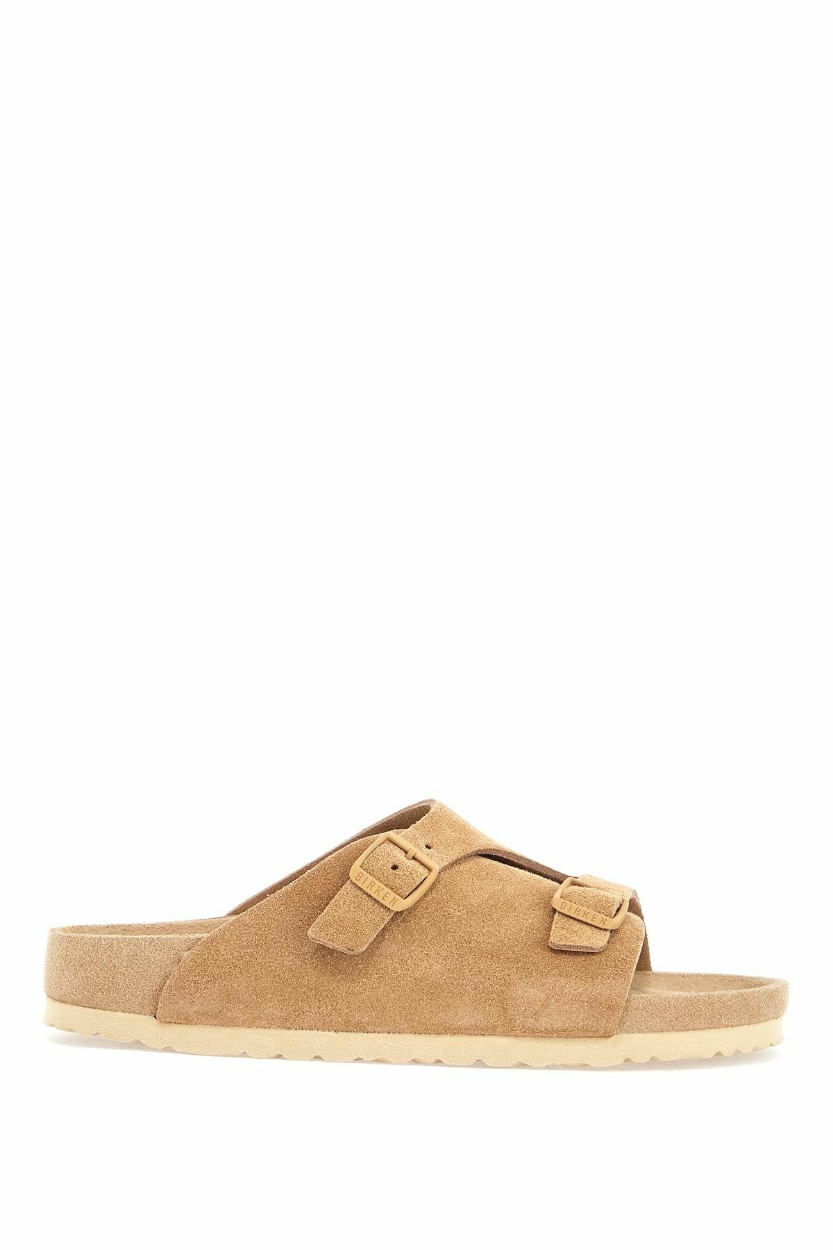 BIRKENSTOCK beige suede zurich sandals with adjustable buckles Beige