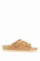 BIRKENSTOCK beige suede zurich sandals with adjustable buckles Beige