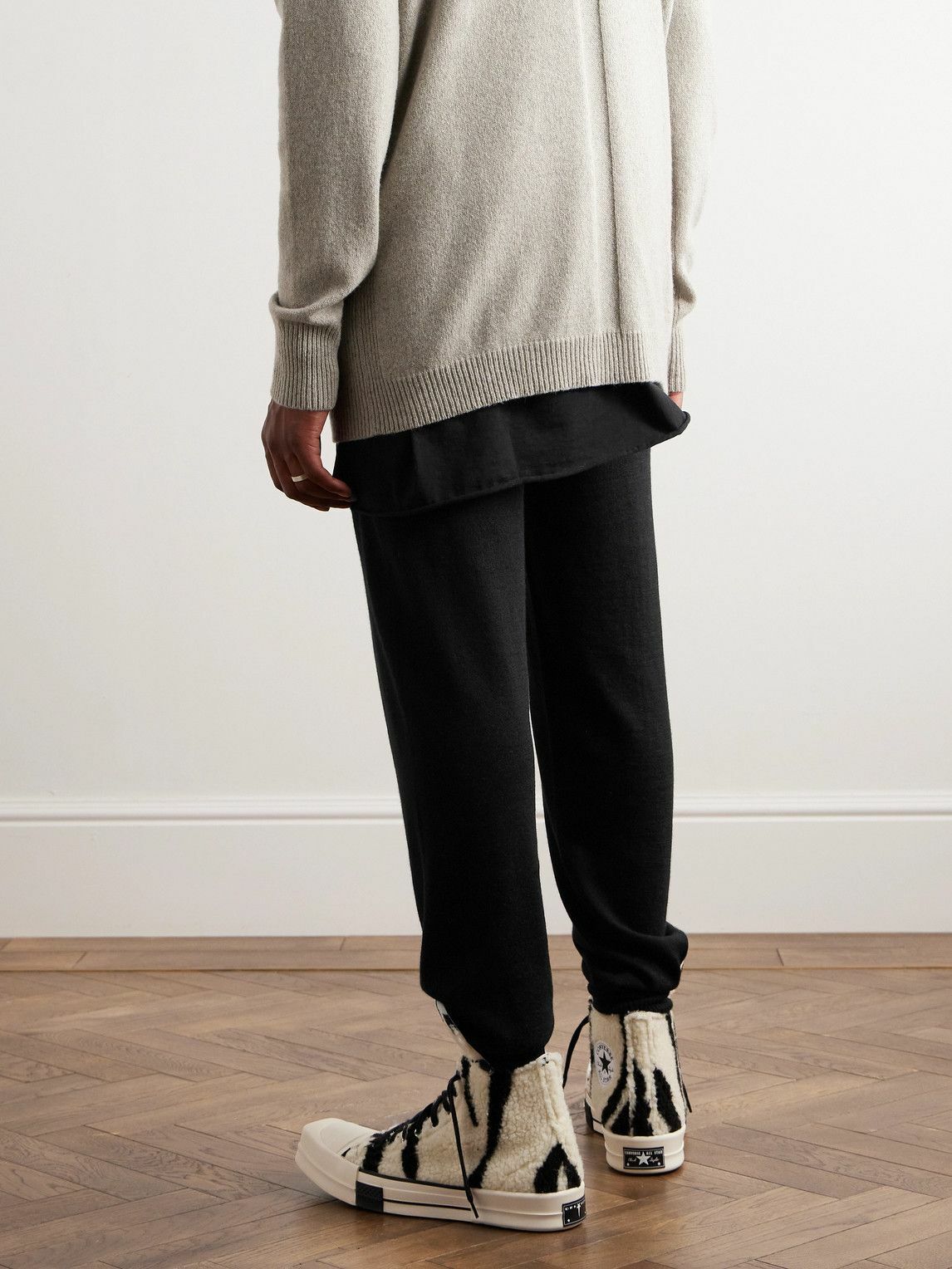 rick owens cashmere pants