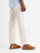 Onia - Linen-Blend Drawstring Trousers - White