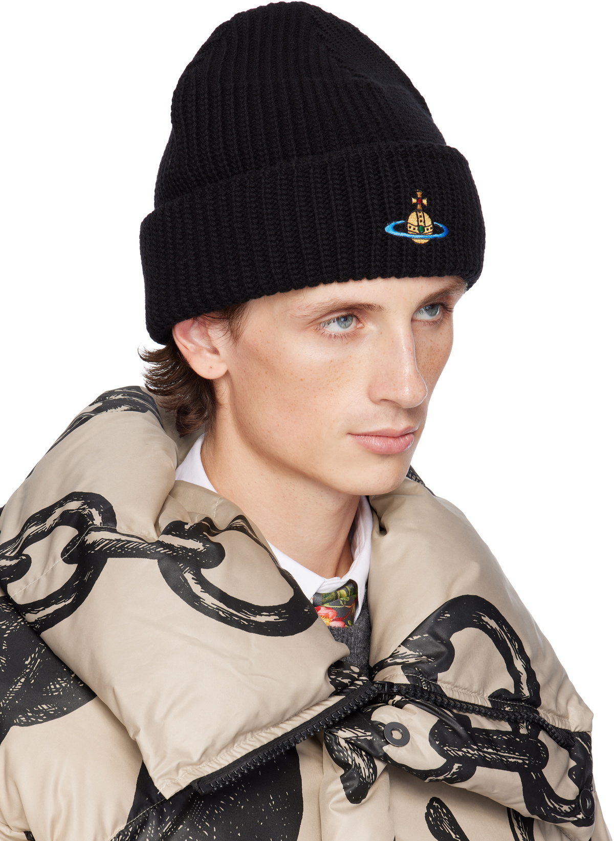 Vivienne Westwood スポーティービーニー Vivienne Westwood Black Sporty Beanie Vivienne Westwood