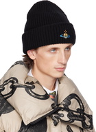 Vivienne Westwood Black Sporty Beanie