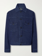 FrizmWORKS - Sashiko Denim Jacket - Blue