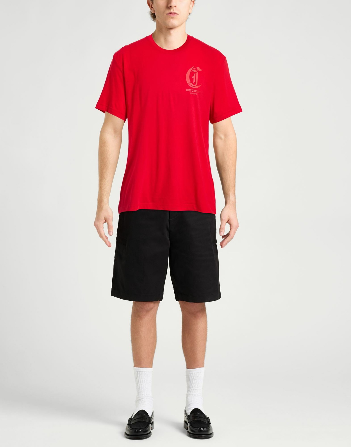 Just Cavalli Mens T-shirt in Red