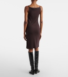 Courrèges Ribbed-knit cotton jersey midi dress