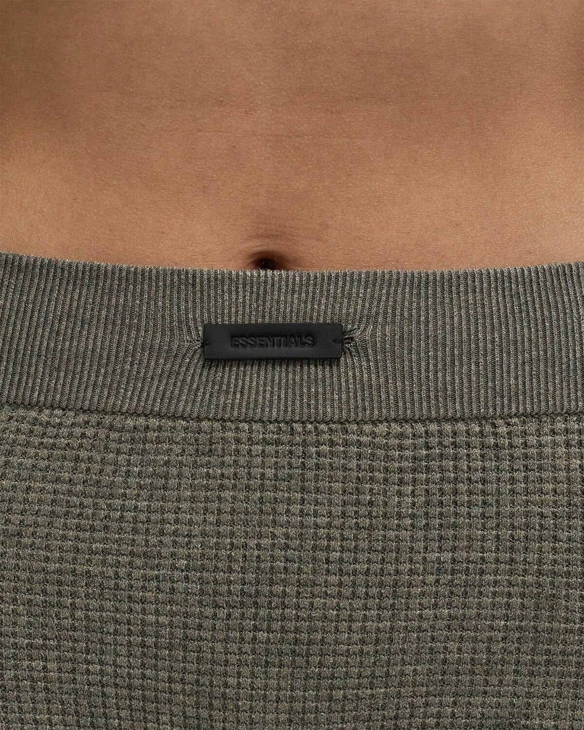 Fear of God Essentials WAFFLE BOXER Grey Womens Panty