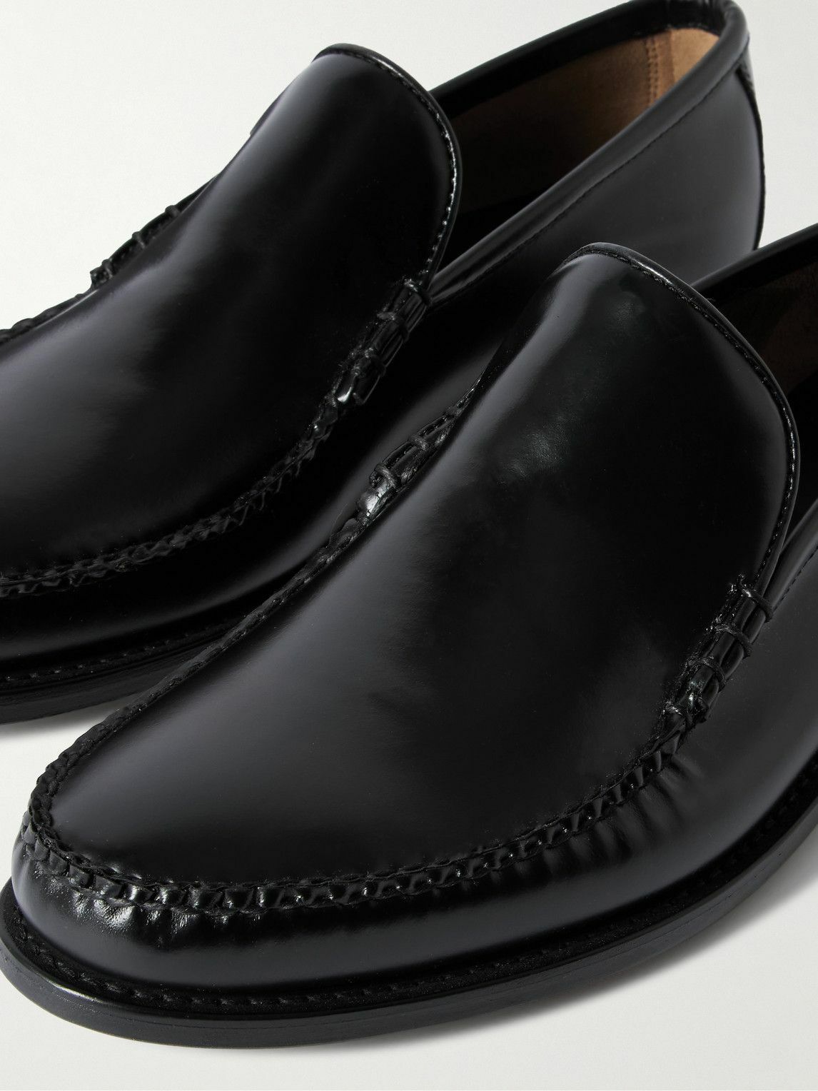G.H. Bass & Co. - Weejun Cobra Venetian Leather Loafers - Black