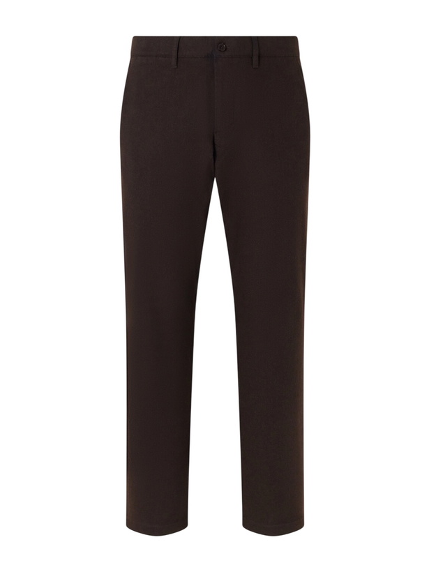 Photo: NN07 - Aden Straight-Leg Grain de Poudre Trousers - Brown