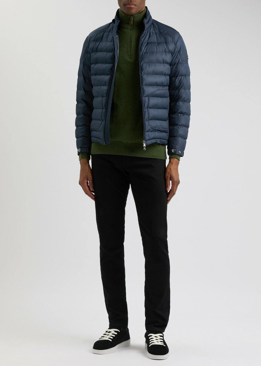Sandbanks Logo Quilted Shell Jacket